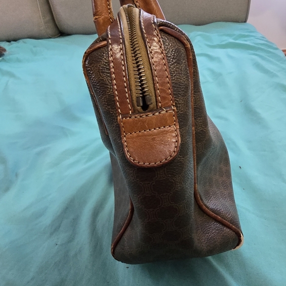 Celine Brown Satchel with Monogram Pattern - Picture 10 of 11